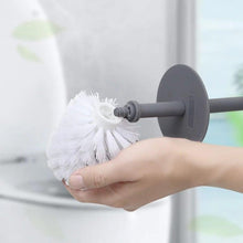 将图片加载到图库查看器，Nordic Ceramic Toilet Brush Bathroom Accessories Set With Non Slip Long Handle And Flexible Bristle Toilet Brush Stainless Steel Long Handle Toilet Bowl Brush For Bathroom Toilet-Ergonomic Elegant Durable
