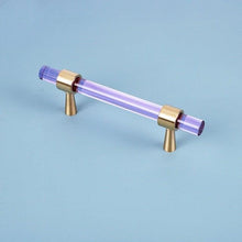 将图片加载到图库查看器，Nordic Modern Wardrobe Dresser Drawer Pull Cabinet Door Handle Knobs Cabinet Handle Pure Copper Double Hole Crystal Handle Brass Walnut Kitchen Wardrobe Cabinet Hardware Pull Handle Adjustable Hole
