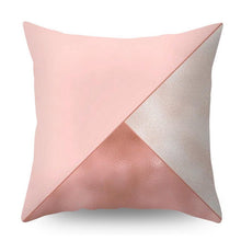 将图片加载到图库查看器，Nordic Style Pillow Covers Plant Letter Flower Geometric Sofa Cushion cover Headrest Pink Party Decorations Gift For Kids Geometric Decorative Throw Pillow Covers Square Cotton Cushion Covers Outdoor Sofa Home Pillow Covers
