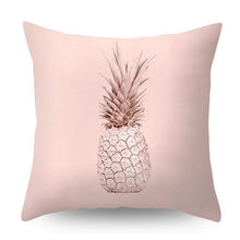 将图片加载到图库查看器，Nordic Style Pillow Covers Plant Letter Flower Geometric Sofa Cushion cover Headrest Pink Party Decorations Gift For Kids Geometric Decorative Throw Pillow Covers Square Cotton Cushion Covers Outdoor Sofa Home Pillow Covers
