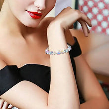 Load image into Gallery viewer, Northern Lights Artificial Crystal Bracelet 7"+ 2" Extension Chain
