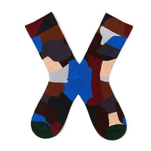 将图片加载到图库查看器，Novelty Happy Funny Women Graphic Short Socks Socks Combed Out Of Pure Cotton Art Abstract Oil Painting Socks French Style Crew Socks For Men And Women
