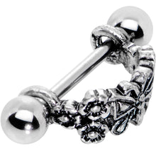Load image into Gallery viewer, 16G 9/16 Dragonfly Garden Helix Cuff Cartilage Earring
