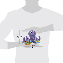 Load image into Gallery viewer, Nuby Floating Purple Octopus with 3 Hoopla Rings Interactive Bath Toy
