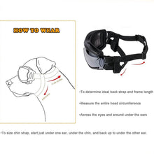 Load image into Gallery viewer, NVTED Dog Sunglasses with Adjustable Strap for Medium or Large Dog
