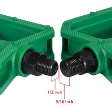 将图片加载到图库查看器，Nylon Bicycle Pedals Ultralight Flat Platform Bike Pedals For Mountain Bike 9/16'' 1/2" Cycling Sealed DU Bearing Pedals Mountain Bike Pedals Pedals Lightweight Nylon Composite Bicycle Flat Pedals Bearing Bike Platform Pedals For Mountain Bikes
