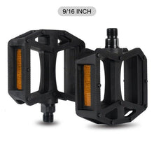 将图片加载到图库查看器，Nylon Bicycle Pedals Ultralight Flat Platform Bike Pedals For Mountain Bike 9/16'' 1/2" Cycling Sealed DU Bearing Pedals Mountain Bike Pedals Pedals Lightweight Nylon Composite Bicycle Flat Pedals Bearing Bike Platform Pedals For Mountain Bikes
