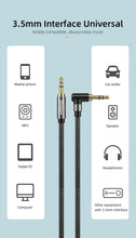 Load image into Gallery viewer, Nylon Braided 3.5mm AUX Cable Audio Jack For Speaker Headphones Car
