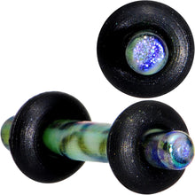 Load image into Gallery viewer, Green Blue Acrylic Mermaid Scale Straight Plug Set 14G to 8G

