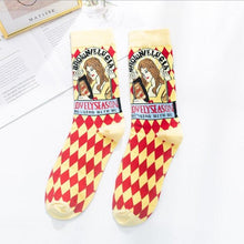 Load image into Gallery viewer, Occident Fashion Colorful Print Socks Women with Mushroom Spring Woman Socks Breathable Cotton Socks For Women
