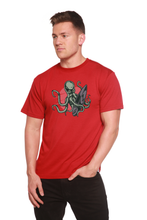 将图片加载到图库查看器，Octopus Men's Bamboo Viscose/Organic Cotton Short Sleeve Graphic T-Shirt
