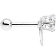 Load image into Gallery viewer, Clear CZ Gem Valentine Heart Cartilage Tragus Piercing
