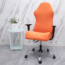 Load image into Gallery viewer, Office Computer Gaming Chair Covers Stretch Spandex Armchair Gamer Seat Cover Printed Household Racing Desk Rotating Slipcovers Soft Fit Universal Desk Rotating Chair Slipcovers, Removable Washable Anti-Dust Spandex Chair Protector Cover With Zipper
