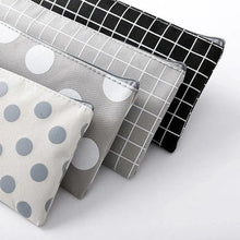 Load image into Gallery viewer, Office Simple Print Stationery Pencil Case Classic Design Pencil Pouch Simple Storage Bag

