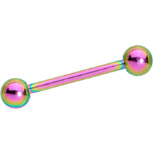 将图片加载到图库查看器，Multi Color Anodized Titanium Barbell Tongue Ring Set of 5
