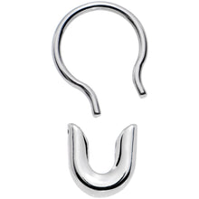 Load image into Gallery viewer, 16G 5/16 Safety Pin Stainless Steel Septum Ring

