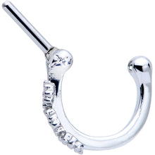 将图片加载到图库查看器，16G 1/4 Daisy Chain Flower Hinged Cartilage Clicker
