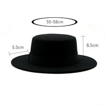 Load image into Gallery viewer, One Size Winter Autumn Cotton Women Men Fedoras Lady Retro Wide Brim  Hat Belt Fedora Hat Top Lightweight Caps Everyday Wear Hats Summer Sun Hat
