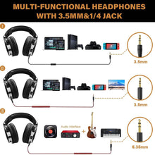 Load image into Gallery viewer, OneOdio Wired Over Ear Headphones Studio Monitor &amp; Mixing DJ Stereo Headsets
