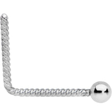 将图片加载到图库查看器，2mm Ball End So Twisted L Shaped Nose Ring
