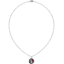 Load image into Gallery viewer, Katrina Sugar Skull with Rose Flower Silver Plated Chain Necklace
