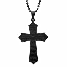 将图片加载到图库查看器，Our Father Lord's Prayer Cross Pendant
