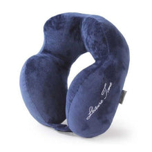 将图片加载到图库查看器，Outdoor Neck Support Pillow Headrest Travel Folding Slow Rebound Journey Trip Cushion Memory Foam Travel Pillow Neck Pillow, Ideal for Airplane Travel Comfortable Lightweight Improved Support Design Machine Washable Cover Must Have Travel Accessories
