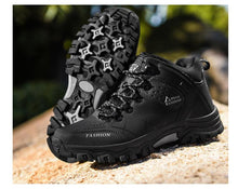 Load image into Gallery viewer, Outdoor Non-slip Snow Mens Boots Walking Climbing Hiking Shoes Mountain Sport Boots Hunting Men Winter Ankle Snow Hiking Boots Warm Water Resistant Non Slip Soft Shoes
