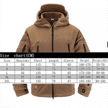 将图片加载到图库查看器，Outdoor Tactical Fleece Jacket Lightweight Uniform Soft Casual Hooded Jacket Thermal Fleece Coat Jacket With Hood Outdoor Sport Hiking Camping Clothing Training Jackets Men Thermal Warm Autumn Clothing
