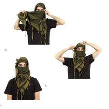 将图片加载到图库查看器，Outdoor Unisex Army Military Tactical Arab Shemagh Cotton Scarves Hunting Paintball Head Scarf Face Mesh Desert Bandanas Scarf Keffiyeh Women Men Scarf Shawl Wrap Pattern of Arab Shemagh Keffiyeh Men Arab Kufiyah Keffiyeh Arabic Muslim Head Wrap
