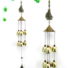 将图片加载到图库查看器，Outdoor Wind Chimes Yard Antique Superb Garden Copper Bells Wind-chimes Wall Hanging Decorations Best Metal Musical Wind Chime Home Decoration Amazing Addition To  Patio Porch Garden Backyard
