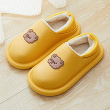 Load image into Gallery viewer, Outdoor Winter Waterproof Women Non-Slip Slippers Warm Female Plush House Slippers Indoor Flip Flops Waterproof Fuzzy Clogs Slippers Cozy Slip-On Memory Foam Fur House Slippers
