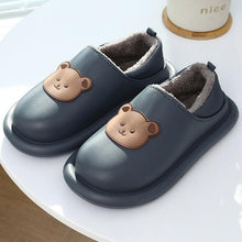 Load image into Gallery viewer, Outdoor Winter Waterproof Women Non-Slip Slippers Warm Female Plush House Slippers Indoor Flip Flops Waterproof Fuzzy Clogs Slippers Cozy Slip-On Memory Foam Fur House Slippers
