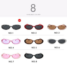 Load image into Gallery viewer, Oval Sunglasses For Women Retro Designer Glasses For  Women/Men Small Eyewear For Women Tiny Small 90s Sunglasses Women Polarized Retro Oval Sunglasses Tinted Glasses

