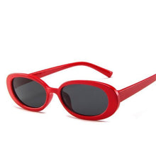Load image into Gallery viewer, Oval Sunglasses For Women Retro Designer Glasses For  Women/Men Small Eyewear For Women Tiny Small 90s Sunglasses Women Polarized Retro Oval Sunglasses Tinted Glasses
