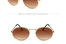 Load image into Gallery viewer, Oval Sunglasses Vintage Retro Sunglasses Designer Glasses for Women Men Oval Shape Sunglasses For Women/Men  Popular Luxury Round Shape  Sunglasses
