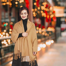 Load image into Gallery viewer, Oversize Cashmere Wool Shawl Wrap Blanket
