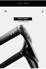 Load image into Gallery viewer, Oversize Square Crystal Sunglasses, Flat Top Oversized Sunglasses In Different Shades New Sun Wear Crystal Diamond Luxury Style Shades
