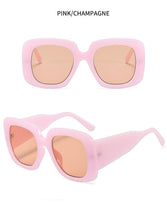 Load image into Gallery viewer, Oversized Leopard Unique &amp; Attractive Designer Sunglasses For Women &amp; Men Luxury Shades In Brown Square Size Sun Glasses Luxury Square Gradient Sun Glasses Shades
