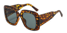 Load image into Gallery viewer, Oversized Leopard Unique &amp; Attractive Designer Sunglasses For Women &amp; Men Luxury Shades In Brown Square Size Sun Glasses Luxury Square Gradient Sun Glasses Shades
