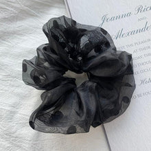 将图片加载到图库查看器，Oversized Scrunchies Organza Hair Ties Elastic Hair Band Women Girs Ponytail Holder Fashion Hair Ropes Ponytail Holder Hair Tie Ponytail Holder Accessories for Women Girls
