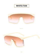将图片加载到图库查看器，Oversized Shield Sunglasses for Women Men Square Rimless Fashion Shades Sunglasses For Women &amp; Men Elegant Shades For Women Popular Oversized Festival Trendy Sunglasses For Men &amp; Women
