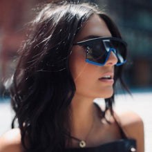将图片加载到图库查看器，Oversized Shield Sunglasses for Women Men Square Rimless Fashion Shades Sunglasses For Women &amp; Men Elegant Shades For Women Popular Oversized Festival Trendy Sunglasses For Men &amp; Women
