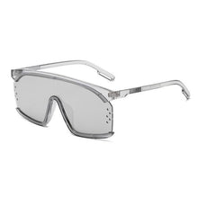 将图片加载到图库查看器，Oversized Shield Sunglasses for Women Men Square Rimless Fashion Shades Sunglasses For Women &amp; Men Elegant Shades For Women Popular Oversized Festival Trendy Sunglasses For Men &amp; Women
