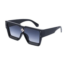 将图片加载到图库查看器，Oversized Square Rimless Shades UV400 Shape Sunglasses For Women New Fashionable New Big Frame Sun Glasses for Female New Latest Attractive Large Flat Top Eyewear For  Unisex
