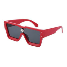 将图片加载到图库查看器，Oversized Square Rimless Shades UV400 Shape Sunglasses For Women New Fashionable New Big Frame Sun Glasses for Female New Latest Attractive Large Flat Top Eyewear For  Unisex

