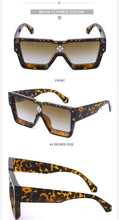 将图片加载到图库查看器，Oversized Square Rimless Shades UV400 Shape Sunglasses For Women New Fashionable New Big Frame Sun Glasses for Female New Latest Attractive Large Flat Top Eyewear For  Unisex

