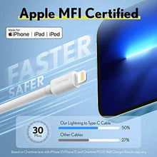 将图片加载到图库查看器，Overtime iPhone MFI Certified 10ft USB-C to Lightning Charging Cable
