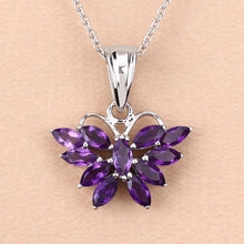Load image into Gallery viewer, 1.65 Carat Genuine Amethyst .925 Sterling Silver Pendant
