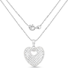 Load image into Gallery viewer, 0.52 Carat Genuine White Diamond .925 Sterling Silver Pendant
